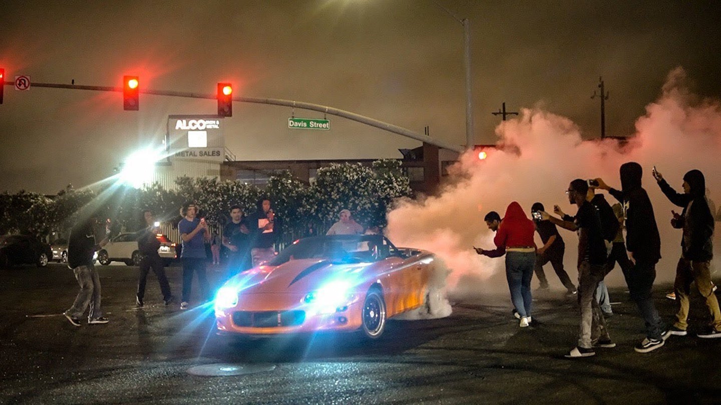 Atlanta stages a 'Fast and Furious' stunt as illegal racing takes the street