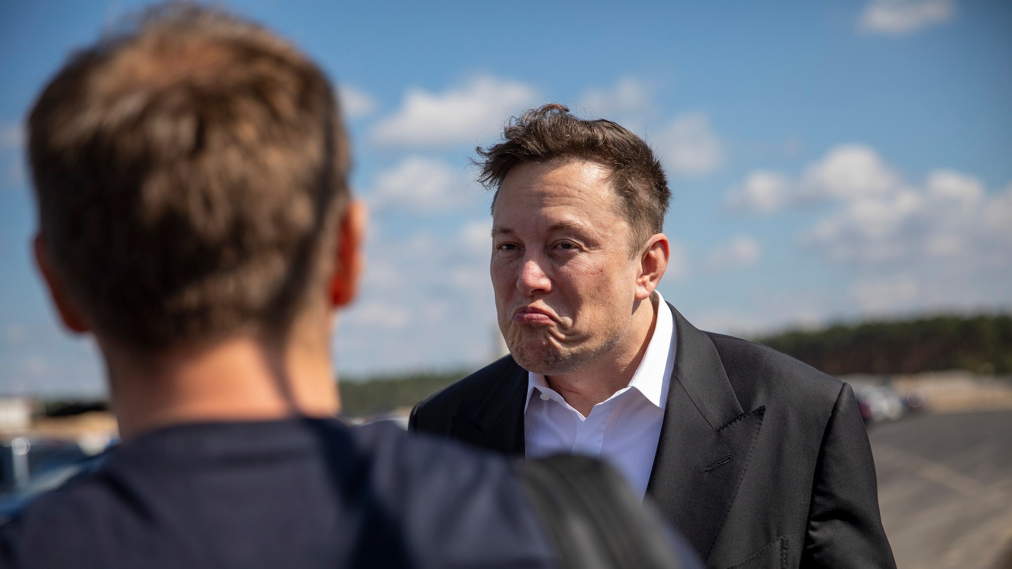 Elon Musk, CEO of Tesla, visited Giga Berlin for technical tours