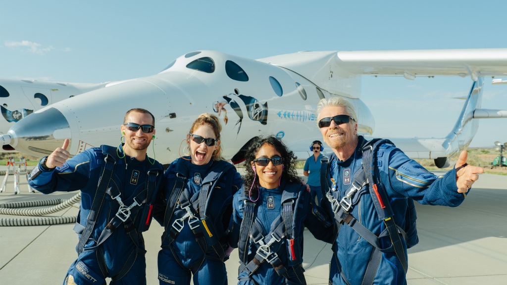 Virgin Galactic shares dropped, after Richard Branson took a flight to the edge of space