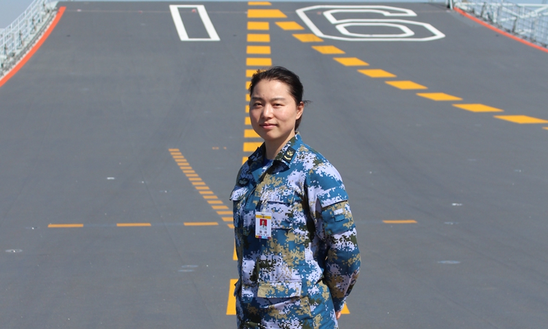 Meet the youngest Chinese woman to sail China's domestically built aircraft carrier