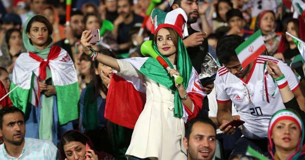 Iran allows women into the stadium