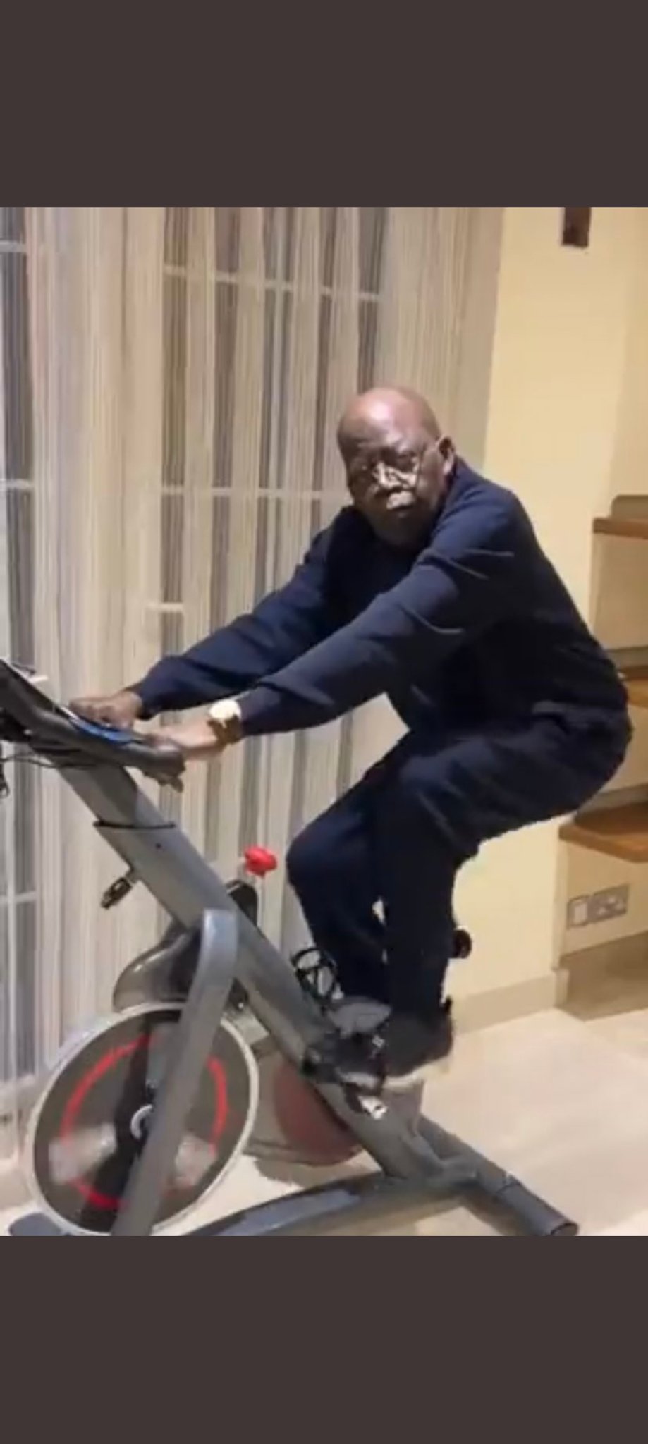 Tinubu Video Exercising Surface Online After Days Of His Whereabout Remains Unknown