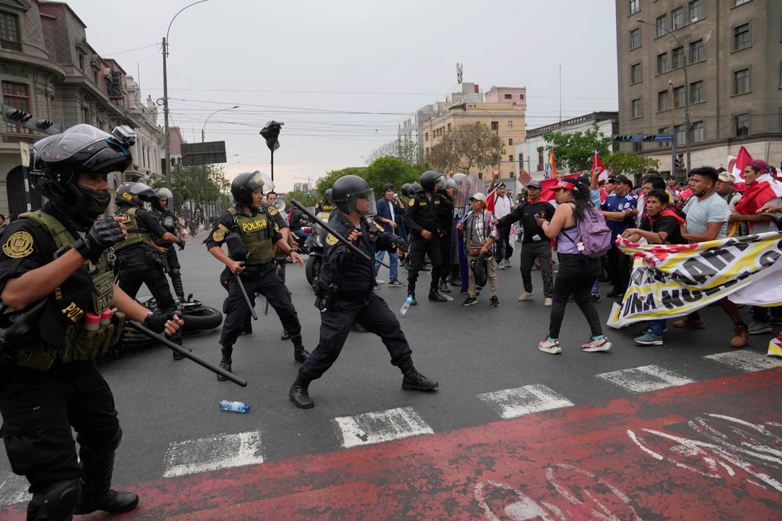 Protest In Peru's Capital Turns Violent