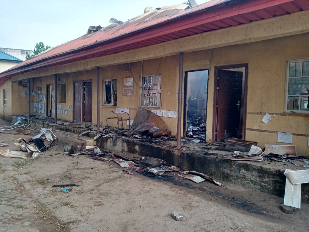 ESN Officials attacks inec office in imo state, insist on No Election In Imo