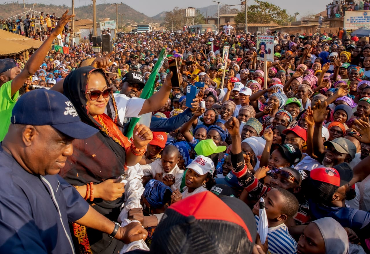 Mass Defection Hits APC As Natasha Takes Senatorial Campaign to Okehi LGA