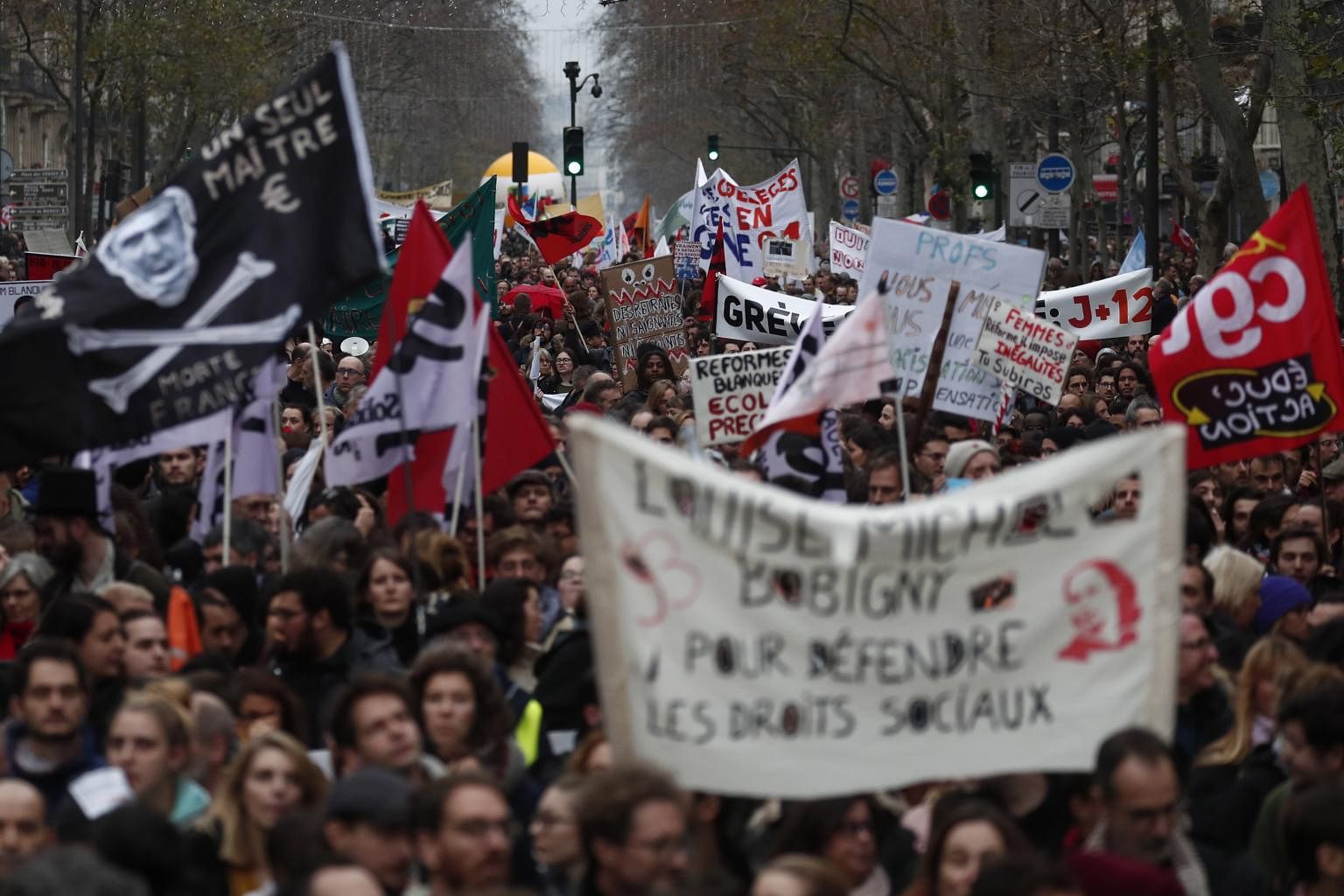 Economy In Disruption As Protest Rocks In France Over Pension Reform