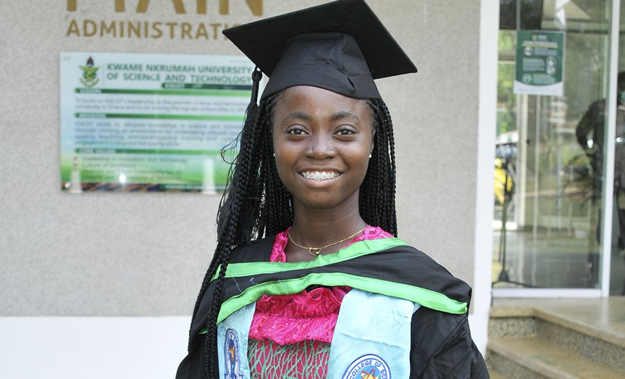 Ghanaian Female Genius Who Entered KNUST At 13 Becomes The Youngest Ph.D. Student At a US University