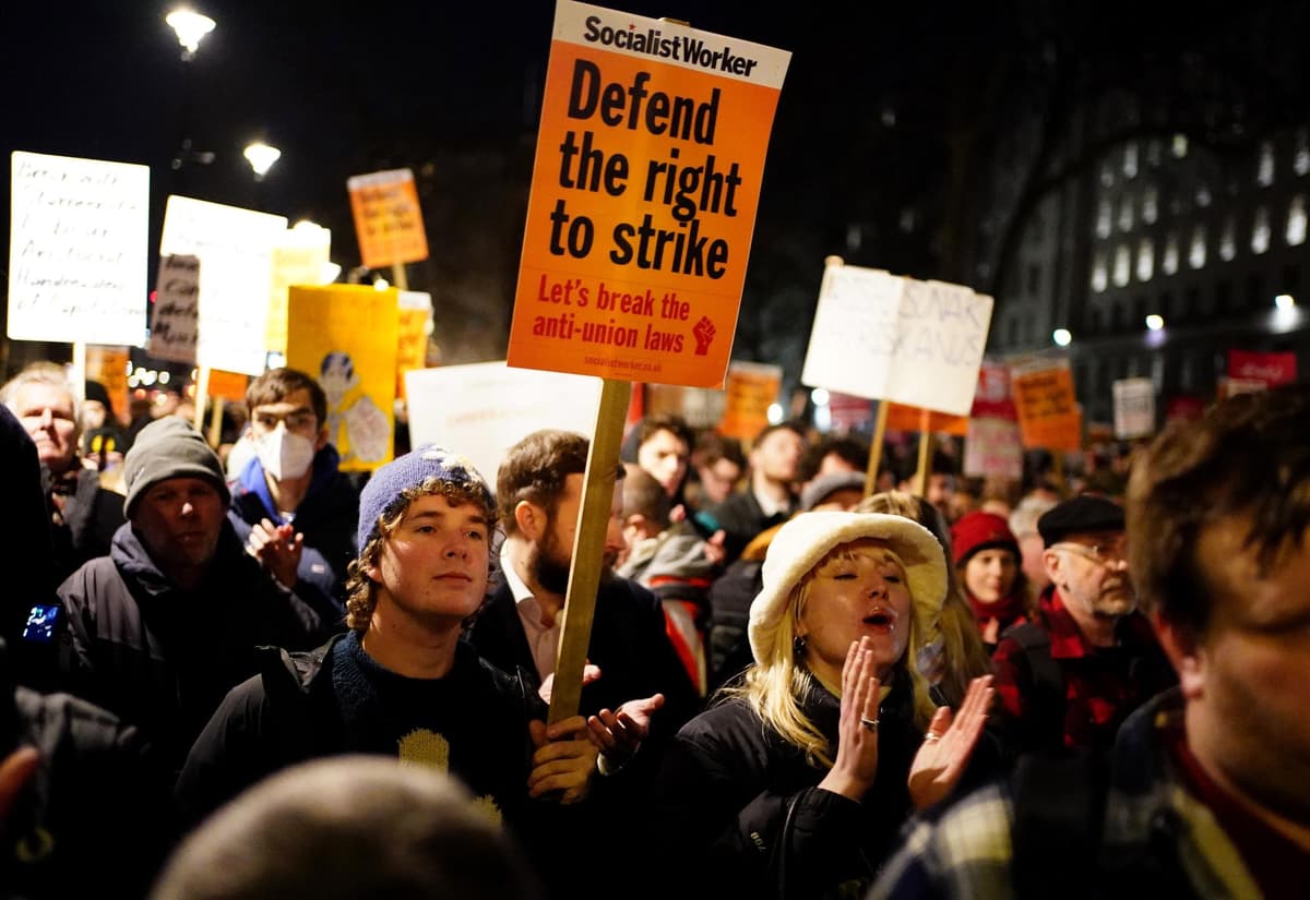 Thousands Of Protesters Embarked Upon Industrial Action In Britain