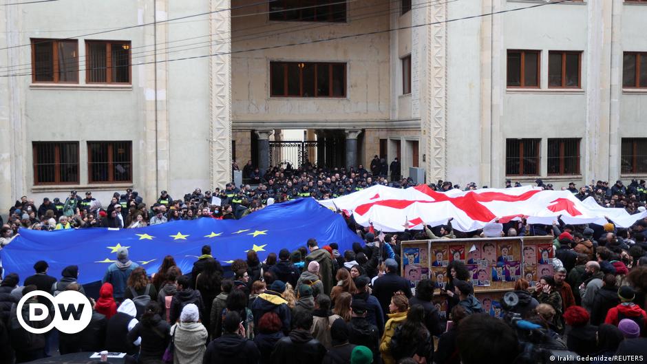 Hundred Of Georgians Demonstrates Against The Country's"Foreign Agent" Bill