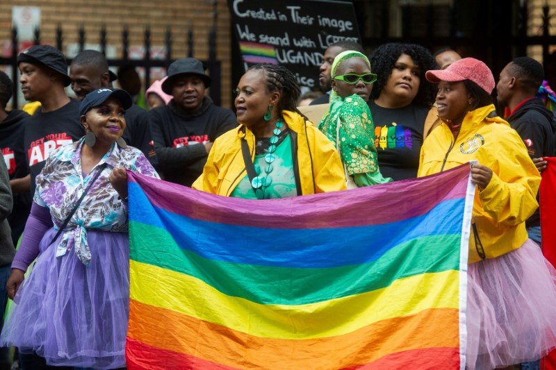 South African LGBTQ Activists March Against Uganda's Anti-Gay Law