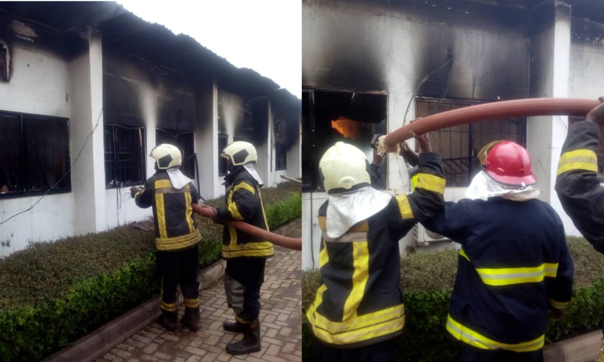 Fire Guts EFCC Building In Enugu