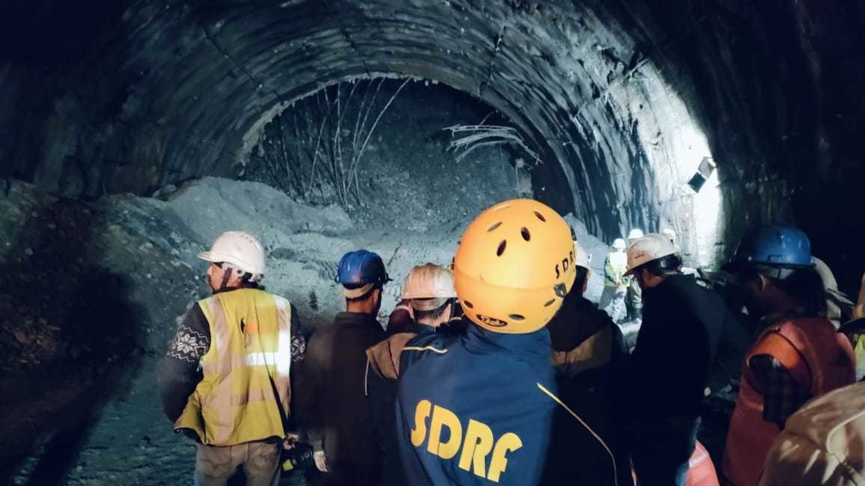 Rescue Efforts Continue As 40 Trapped Tunnel Workers in India Await Liberation