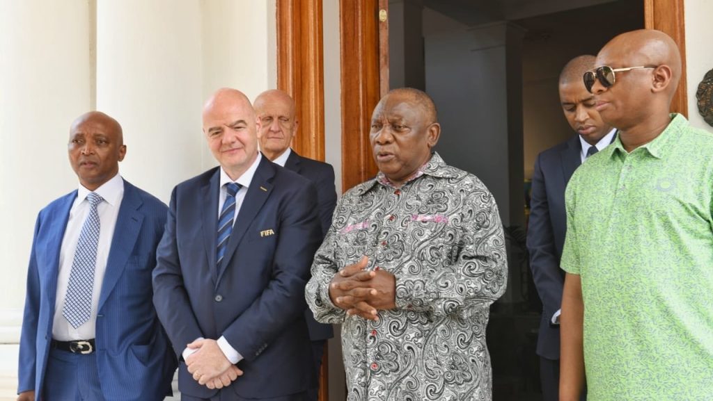 South African President Ramaphosa Hosts FIFA President