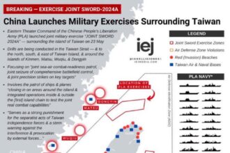 China Surrounds Taiwan As They Launch "JOINT SWORD 2024A" Military Exercise