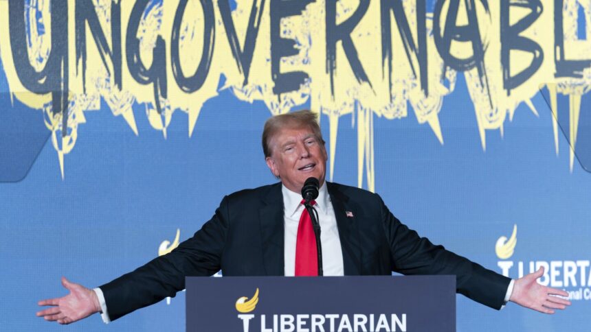 Donald Trump Seeks Libertarian Endorsement To Defeat President Biden