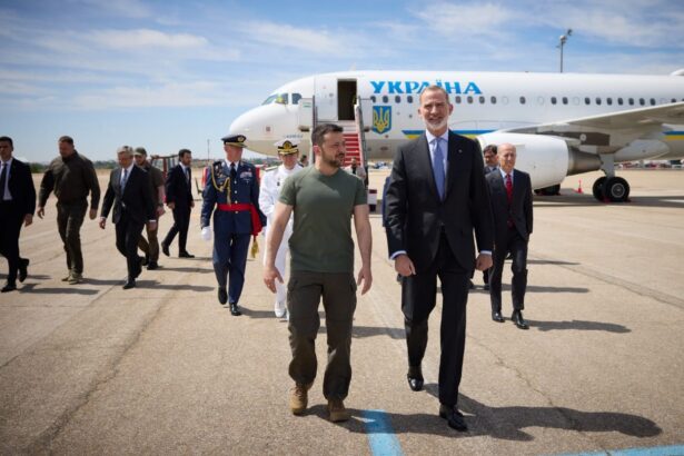 King Felipe VI Welcomed President Zelensky As He Arrived In Spain For Bilateral Security Agreements