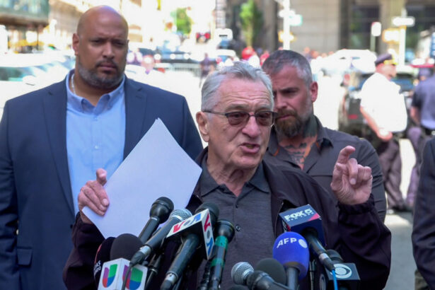 President Biden's Campaign Team Organized Press Conference With De Niro Outside Trump Trial