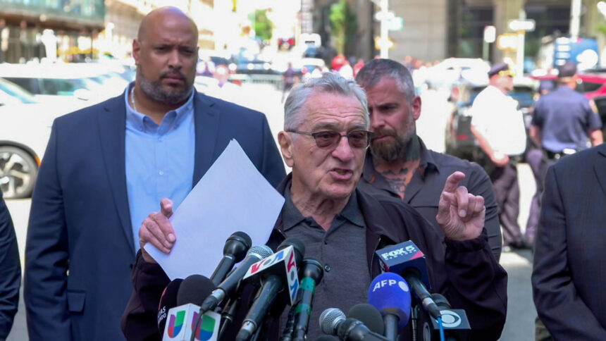 President Biden's Campaign Team Organized Press Conference With De Niro Outside Trump Trial