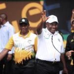 South African President During Political Campaign