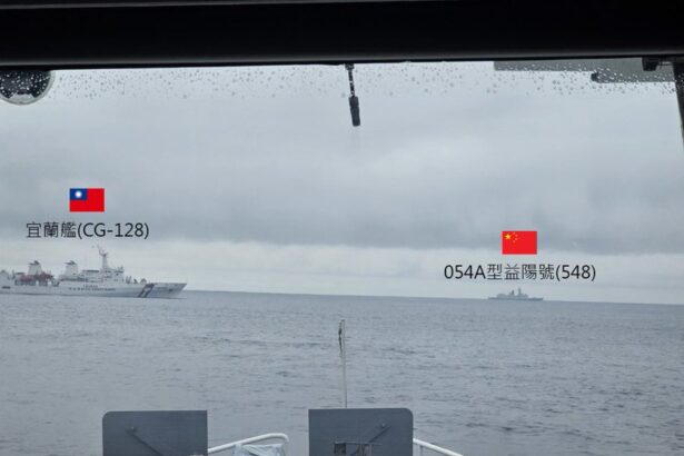 The Taiwanese Coast Guard and Chinese Navy Standoff In Taiwan Strait