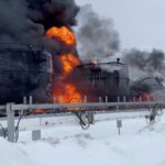 Emergency Services Raise Alarm As Russian Oil Depot Fire Exceeds 24 Hours