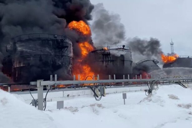 Emergency Services Raise Alarm As Russian Oil Depot Fire Exceeds 24 Hours