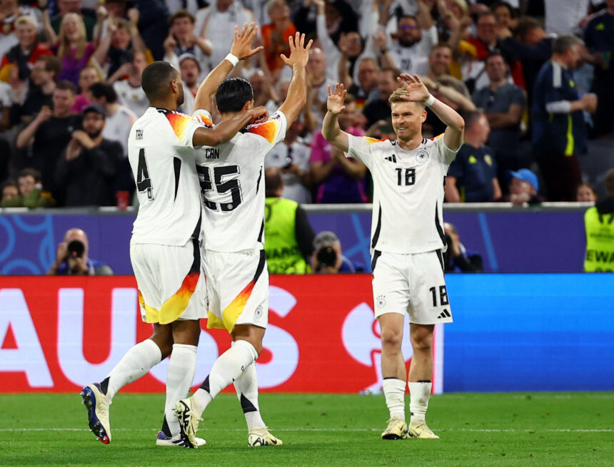 Germany Thrash 10-Man Scotland In Euro 2024 Opener