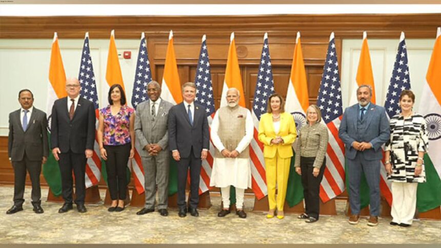 India PM Narendra Modi Meets Nancy Pelosi And Top US Lawmakers In Delhi