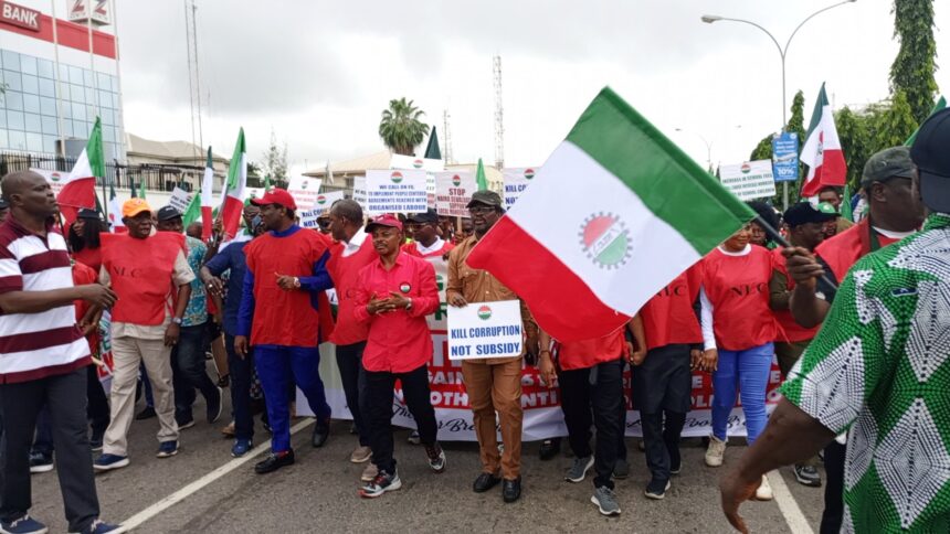 NLC President During Protest