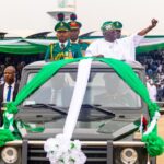 President Tinubu Slipped On Democracy Day On Board Parade Vehicle