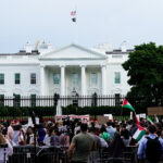 White House Erect New Fencing Amid Pro-Palestine Protests At Presidential Complex