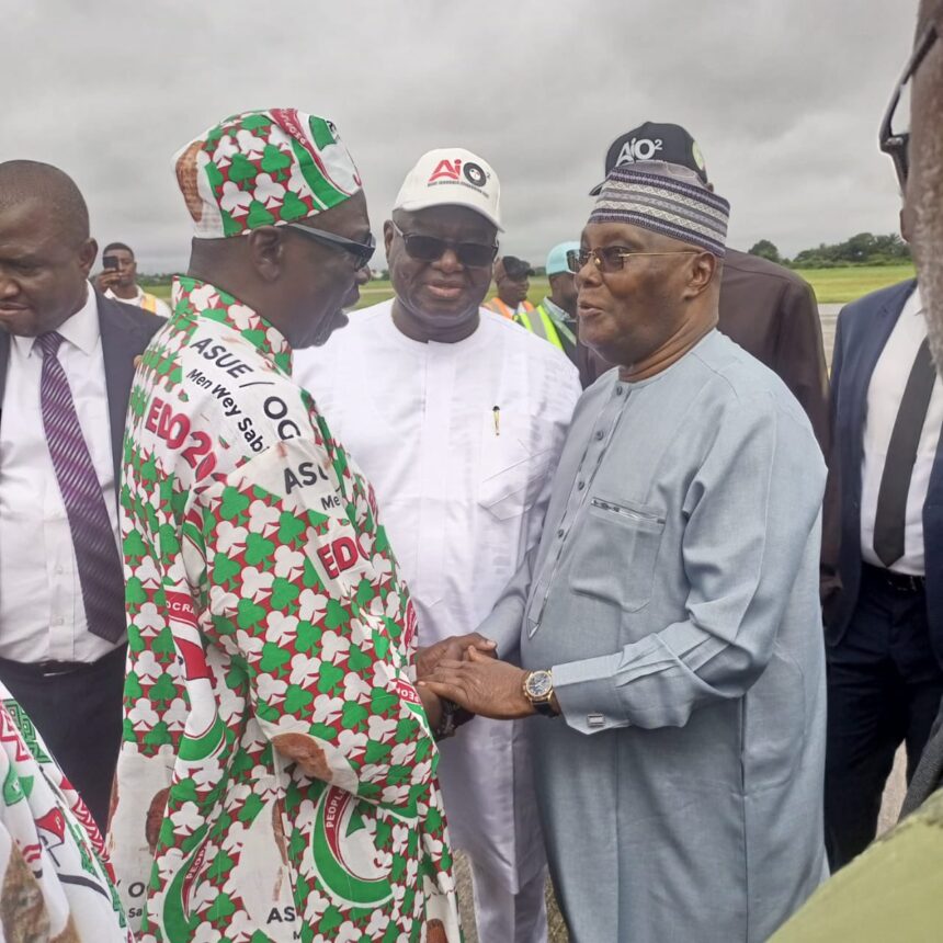 Atiku Abubakar and Governor Fubara Attend PDP Grand Finale Rally in Benin City