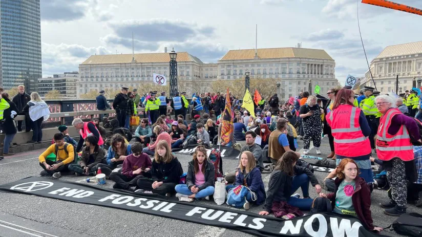 Climate Activists Block Dutch Highway During Ongoing Police Strike