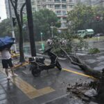 Typhoon Bebinca Hits Shanghai as it Makes Landfall in China