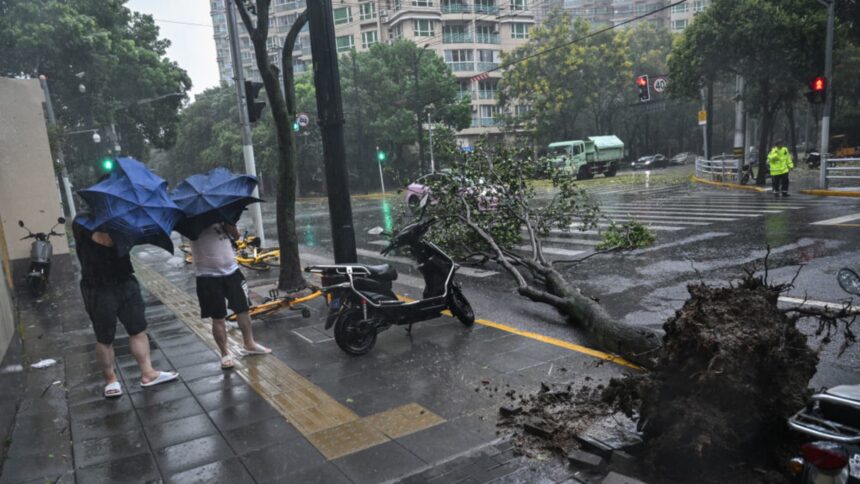 Typhoon Bebinca Hits Shanghai as it Makes Landfall in China