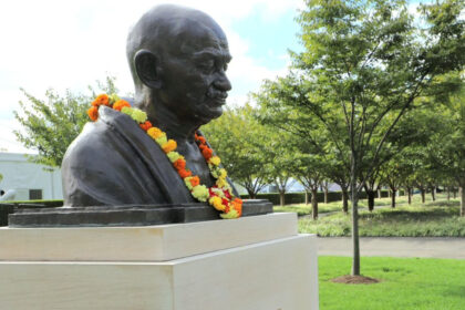 Bust of Mahatma Gandhi Unveiled at Seattle Center on Birth Anniversary