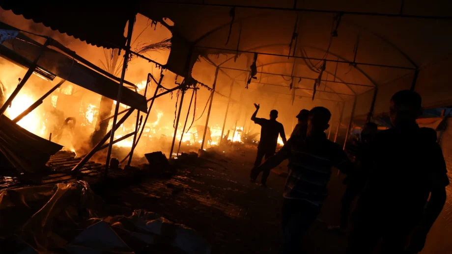 Israeli Strike on Gaza Hospital Courtyard Kills At least 3 Displaced Civilians