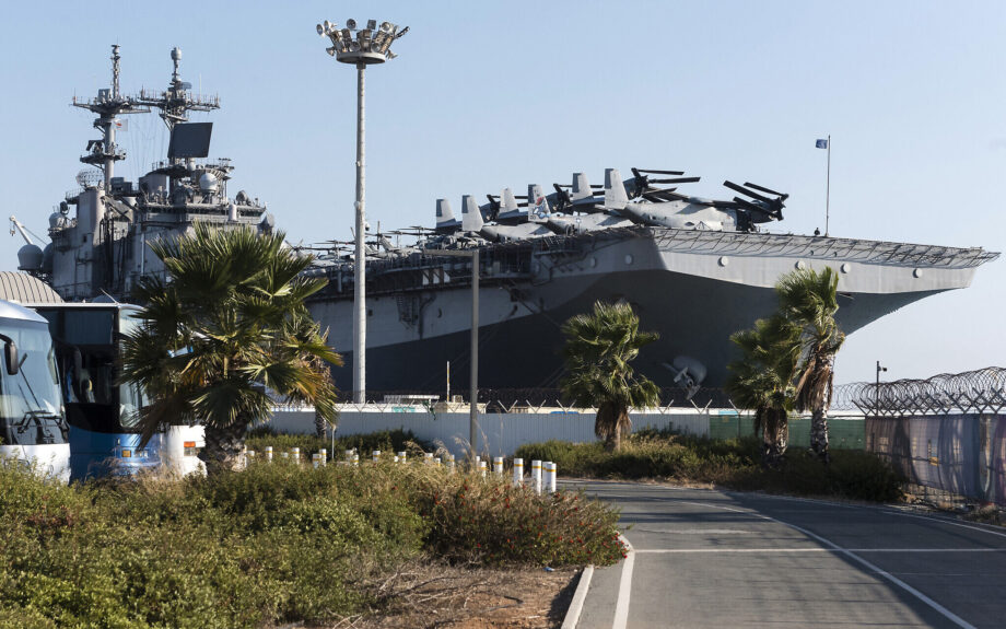 US Amphibious Assault Ship Docks at Limassol Port in Southern Cyprus